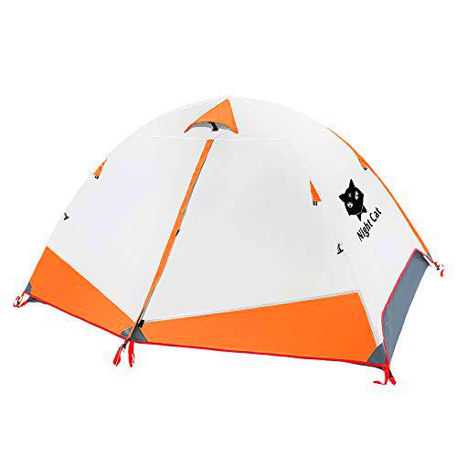 Night Cat Tienda de mochilero Impermeable Ligero 1 2 Hombre Persona Fácil de configurar Tienda Individual para Senderismo Camping