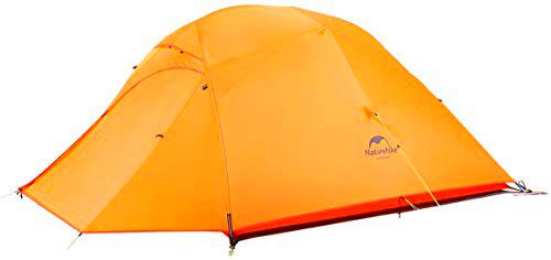 Naturehike Cloud-up Ultraligero 3 Persona Tienda de campaña Impermeable Doble Capa Camping Tienda de campaña (210T Naranja Actualizar)