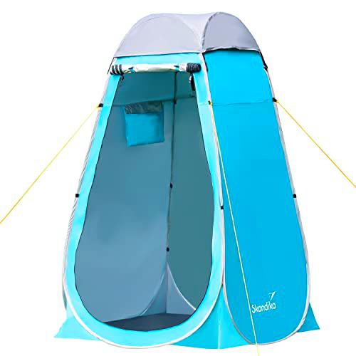 Skandika Tienda de Ducha Camping Pop Up | vestidor con 210 cm de Altura