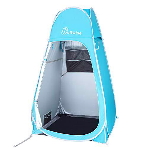 WolfWise Tienda De Campaña Pop Up Tiendas instantáneas Carpas Vestidor Vestuario Espacioso para Camping Ciclismo Baño Ducha Playa