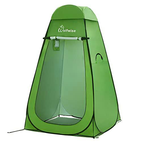 Wolfwise Tienda de Campaña Tent Abrir Cerrar Automáticamente Pop Up Portable Sirve para Camping Playa Bosques Zonas de Aseo Carpas