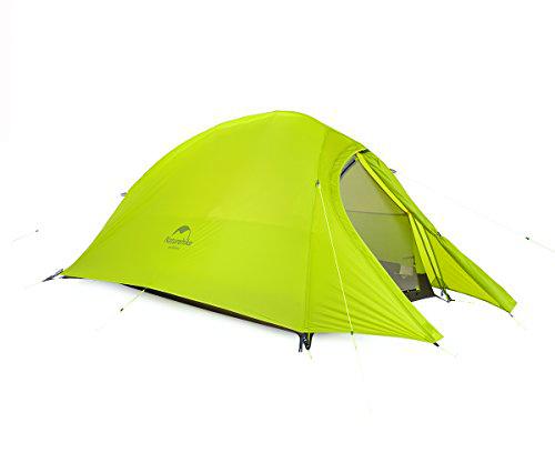 Naturehike Tienda de campaña Cloud Up 2 Persona Tienda de Trekking Ultraligero Impermeable(20D Verde Claro)