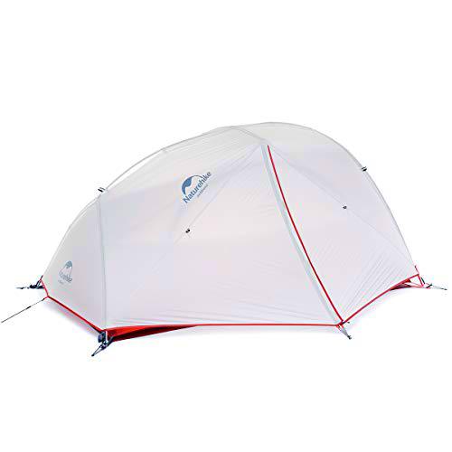 Naturehike Star-River Tienda de Campaña 20D Silicona tela Ultraligero 2 Persona 4 Estaciones(20D Gris )