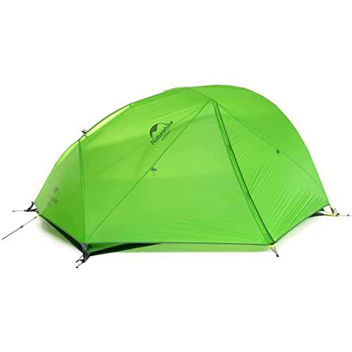 Naturehike Star-River Tienda de Campaña 20D Silicona Tela Ultraligero 2 Persona 4 Estaciones(20D Verde)