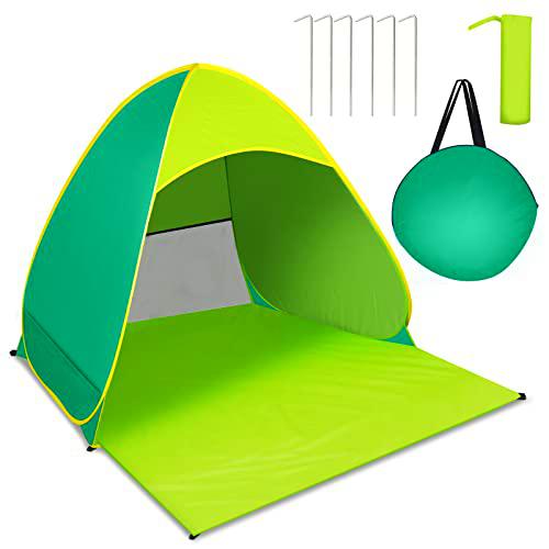 JOPHEK Tienda Portátil UPF 50+, Pop Up Automático Carpa para 2-3 Personas