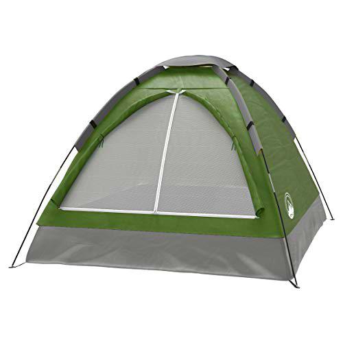 Happy Camper 2-Person Tent, Dome Tents for Camping with Carry Bag by Wakeman Outdoors (Camping Gear for Hiking