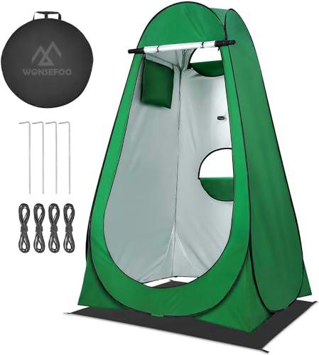 WONSEFOO Tienda de baño Pop Up para vestuario, tienda de camping