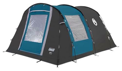 Coleman Cook 4 Tent Tienda Familiar para 4 Personas, Negro