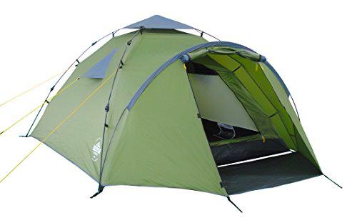 Lumaland Tienda de campaña Familiar Light Pop Up 3 Personas Camping Acampada Festival 220 x 220 x 130 cm Verde