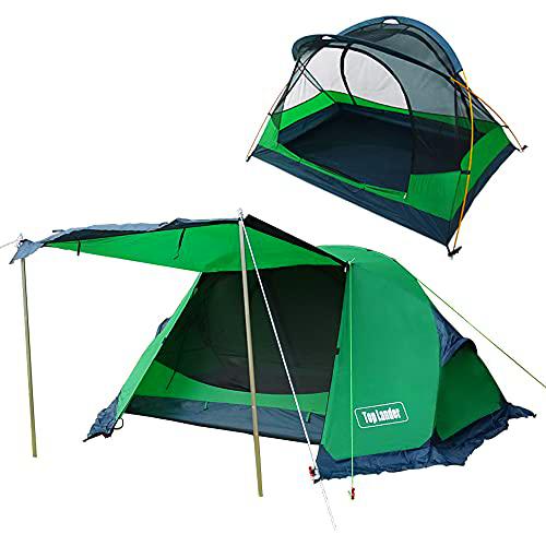 Tienda de Nailon Ultraligera para mochileros 1-2 Personas para Acampar al Aire Libre