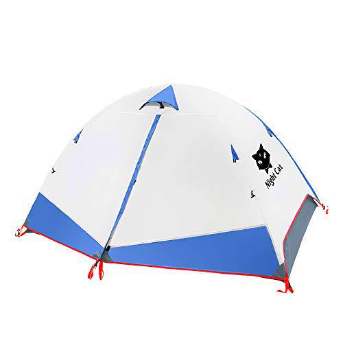 Night Cat Tienda de mochilero Impermeable Ligero 1 2 Hombre Persona Fácil de configurar Tienda Individual para Senderismo Camping