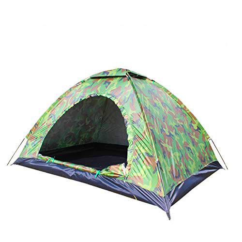 thematys Festival de Campamento de Carpas Ligeras con Bolsa de Transporte en Estilo Camuflaje (2m x 2m x 1,4 m)