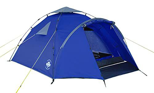 Lumaland Tienda de campaña Familiar Light Pop Up 3 Personas Camping Acampada Festival 220 x 220 x 130 cm Azul